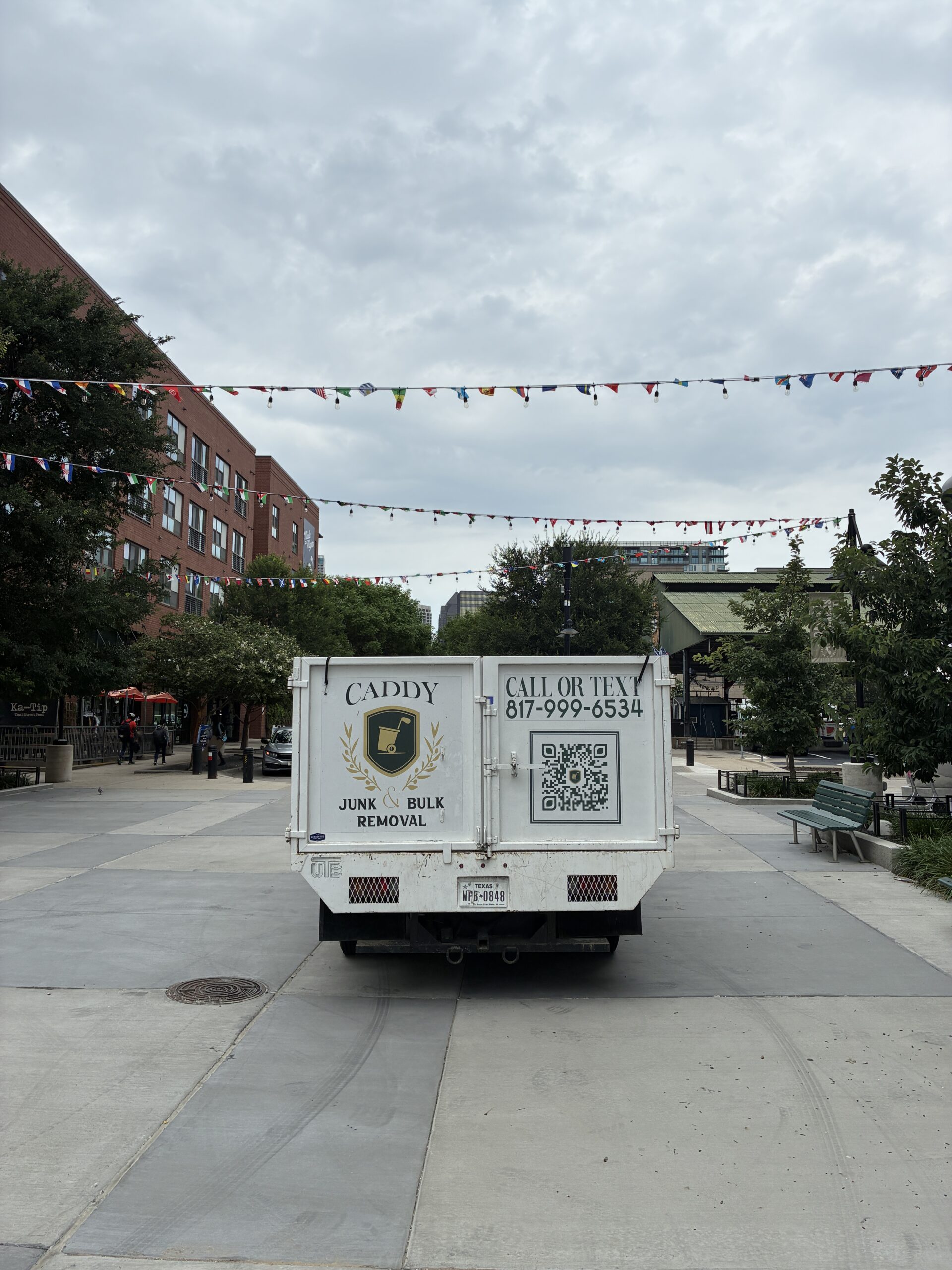 Tenant on the top floor at the Harvest Lofts in Dallas had to dispose of items before moving out of town